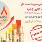 آغاز فروش اوراق گواهی سپرده یک ساله در بانک ملّی ایران