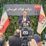 در حاشیه اولین روز ششمین نمایشگاه توانمند‌های صادراتی (ایران اکسپو ۲۰۲۴)؛ نشست خبری رئیس هیات مدیره فولاد خوزستان با اصحاب رسانه برگزار شد