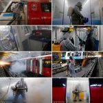 ضدعفونی و گندزدایی مترو تهران