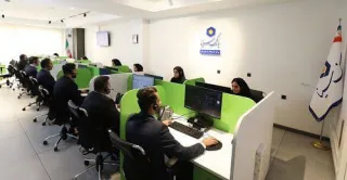 بازدید مدیر عامل بانک سینا از مرکز ارتباط با مشتریان و واحد‌های مستقر در ساختمان میر عماد