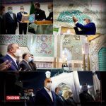 تصاویری از حضور نخست‌وزیر عراق در حرم رضوی