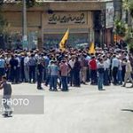 تجمع کارگران هپکو در مرکز شهر اراک